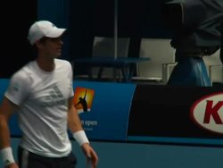 Andy Murray in Practice on Court News Clip