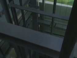 Lifting mechanism elevator Stock Footage