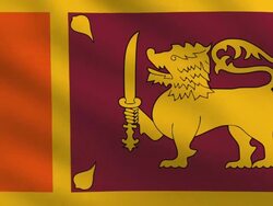 Sri Lanka flag Stock Footage