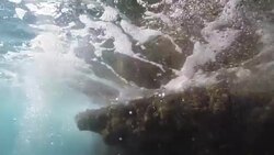 HD: Underwater wave slow motion Stock Footage