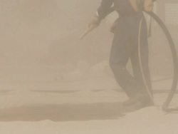 Sandblasting Stock Footage