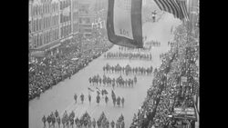 Detroit Parade for WWI Soldiers Off to War Stock Footage