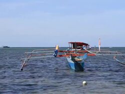 Boat at Anchor Stock Footage