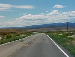 Driving Along Country Road Stock Footage