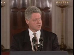 USA: PRESIDENT CLINTON: DECLARATION OF WAR ON SMOKING News Clip