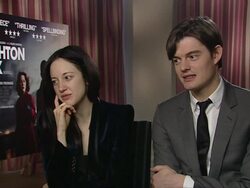 INTERVIEW: Andrea Riseborough and Sam Riley on being 'rising stars' at the Brighton Rock Interviews at London England. (Footage by WireImage Video/GettyImages) Stock Footage