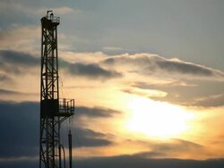 Fracking Midtower Stock Footage
