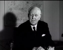 SARAH CHURCHILL INTERVIEWS LORD WOOLTON News Clip