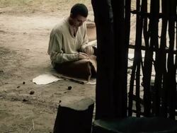 Primitive man, age of the neolithic. Stock Footage