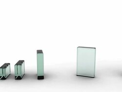 Glass growing chart Stock Footage