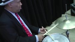 New Orleans musicians played as TV actor Wendell Pierce read to about 500 elementary school students at a public library. The event marked the kickoff of a long- term literacy campaign to boost reading levels in the city by 2018, its 300th birthday. (Jan. News Clip