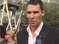 INTERVIEW: Daniel Cudmore on being here at the 'The Twilight Saga: Eclipse' Premiere at Los Angeles CA. (Footage by WireImage Video/GettyImages) Stock Footage
