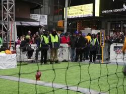 New York Area Prepares For Super Bowl XLVIII Stock Footage