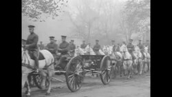 WWI Funeral Procession to Arlington Cemetery Stock Footage