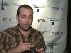 INTERVIEW: Drew McGowan on the event at Brita FilterForGood Music Project Exclusive Screening Party Hosted By Malin Akerman in Park City, Utah, on 1/21/2012 (Footage by WireImage Video/Getty Images Entertainment Video) Stock Footage