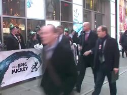 ATMOSPHERE: Fans and signage Stock Footage