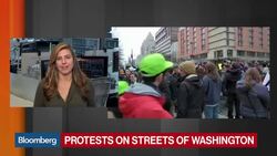 Protests on Washington Streets as Trump Assumes Power News Clip