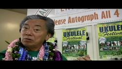 A ukulele festival in Hawaii, of course, draws thousands of enthusiasts of the simple stringed instrument, with 900 people playing. Ukulele backers are predicting big things for the compact creation of wood and strings. News Clip