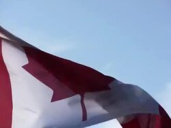 HD: Canadian Flag Closup Stock Footage