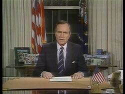 February - March 1991; Gulf War Ceasefire, Peace Talks News Clip