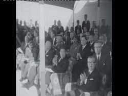 SYND 1-2-69 KING HUSSEIN OPENING NEW DOCKS News Clip