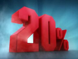 Percentage animation. 10% 20% 30% 40% 50% Stock Footage