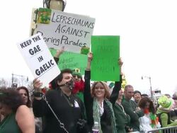St. Patrick's Day Parade Stock Footage