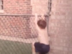 Climbing Child 1958 Stock Footage