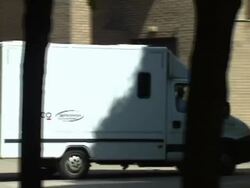 Rolf Harris Leaves Court in Police Van News Clip