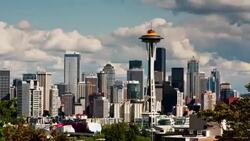 Seattle Cityscape Time Lapse 4K Stock Footage