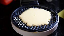 Preparing waffles Stock Footage