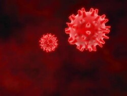 Bacterium or virus microbe (PAL loopable) Stock Footage
