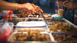 Street food in Thailand Stock Footage