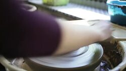 Woman Working Potters Stock Footage