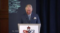 Prince Charles gives speech at a meeting for for International Year of the Reef 2018 News Clip