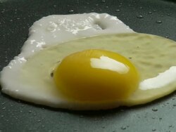 ZI, ECU, Egg frying on pan, Atlanta, Georgia, USA Stock Footage