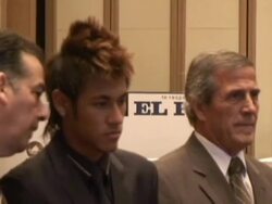 Brazil's Neymar crowned king of football in Americ Stock Footage