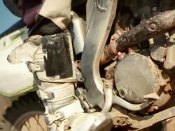 HD: Kickstarting A Dirt Bike Stock Footage