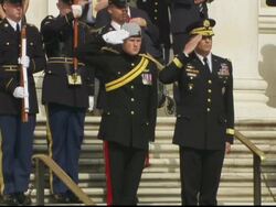 Prince Harry Salutes at Arlington Cemetery News Clip