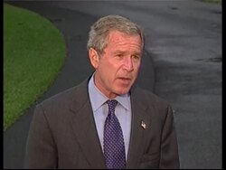WRAP Bush comments on re-election, Saudi attack News Clip