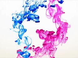 Inks in water Stock Footage