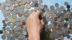 keeping money Stock Footage