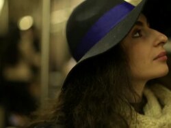Girl in Subway Stock Footage
