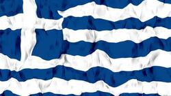 Greece Flag Stock Footage