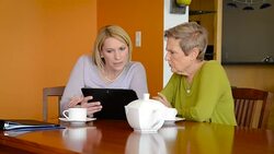 Professional Home Visit Stock Footage