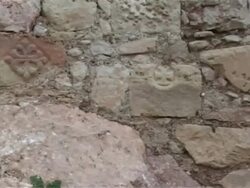 panorama of the ruined building Stock Footage