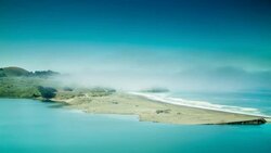 Goat Rock in the Mist - T/L Stock Footage
