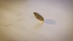 Krugerrand in Slow Motion Stock Footage