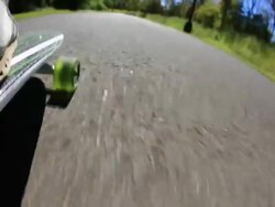 Downhill long-boarding Stock Footage