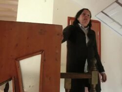 War Devastation in Eastern Ukraine - Semyonovka - interview Stock Footage